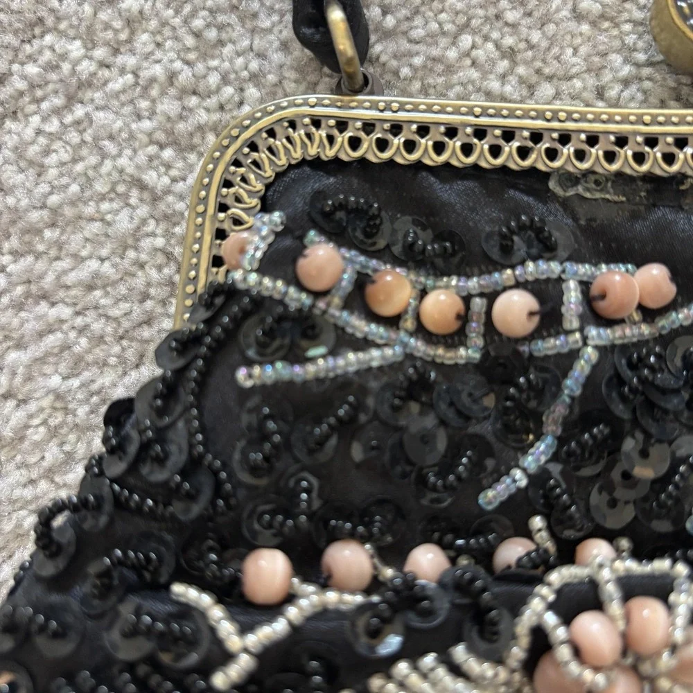 Womens Whimsigoth Beaded Floral Evening Bag Fairy Grunge Formal HOCO Renfaire